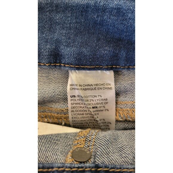 Chico's Embroidered Denim Pull-On Ankle Jeggings Jeans - Picture 4 of 4